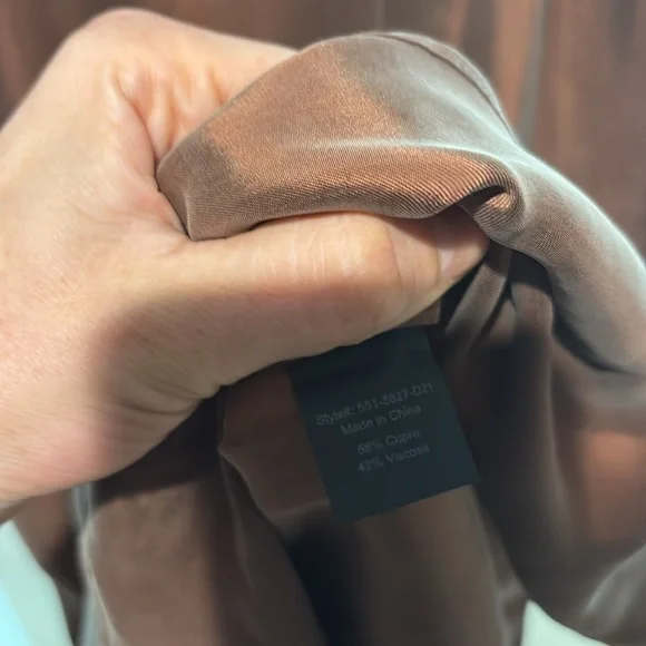 SOLD EUC Jenni Kayne Rip Slip Dress Sz L in limited edition brown - Picture 4 of 6